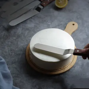 Formaggio taglierina di formaggio di bambù naturale di legno di legno d'epoca di legno maniglia crema coltello per il burro spreader