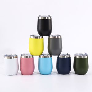 Gobelet à vin isotherme en acier inoxydable à double paroi, 12 oz, avec couvercle anti-fuite, sans BPA, personnalisable avec logo - Product Image 5