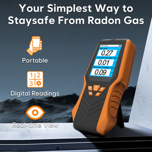 Analyseur de gaz radon portable en temps réel pour surveiller les valeurs moyennes historiques et les visualiser - Product Image 2