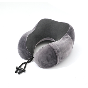 Bantal Leher Memory Foam Bentuk U Custom, Bantal Pijat Portabel untuk Perjalanan Luar Ruangan dengan Cetakan Kartun untuk Tidur & Relaksasi - Product Image 4