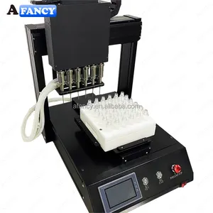 AFancy 6 heads Bottle Filling Press Machine Fully Automatic Liquid Cart Capper Oil Essential Oil Filling Machinery