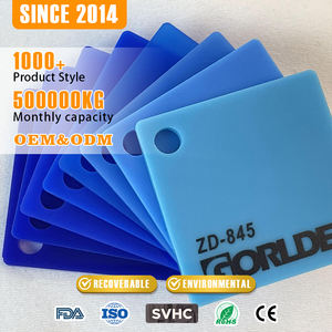 GORLDE 1/8厚 3mm カラーアクリルシート レーザーカット彫刻 UV印刷 DIYプロジェクト用 プレキシガラスシート 簡単カット - Product Image 1