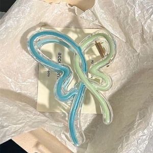 IStapromo Gifts Drip oil gradient refreshing butterfly shark grip <b>clip</b> for girls hearts hair accessories headwear, and grip <b>clip</b> - Product Image 4