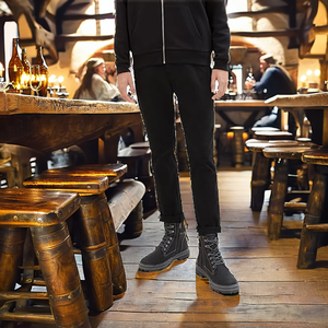 Pantalones de Pirata Brandour Apparels para Hombre, Disfraz Medieval Renacentista Gótico, Talla Grande 3XL, Plisados con Cordón, 100% Algodón - Product Image 2