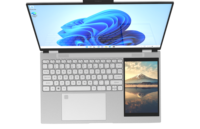 Tout nouvel ordinateur portable à double écran 15 6 pouces et 7 pouces écran tactile Intel N95 Double affichage 16 Go 1 To SSD