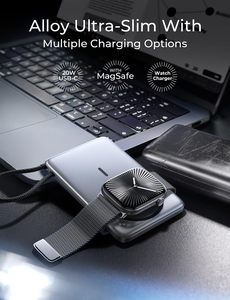 LISEN 2026 4 in 1 พาวเวอร์<span class=keywords><strong>แบ</strong></span>งค์แม่เหล็กพร้อมสาย USB C ใน<span class=keywords><strong>ต</strong></span>ัว ความจุ 10000mAh เครื่องชาร์จพกพา<span class=keywords><strong>แบ</strong></span>บเร็วสำหรับ iPhone 17 16 15 ซีรีส์ และ <span class=keywords><strong>Apple</strong></span> <span class=keywords><strong>Watch</strong></span> - Product Image 5