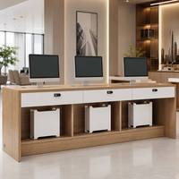 Scrivania Moderna Bianca per Formazione Staff SR-T165, Postazione di Lavoro Minimalista Rettangolare per Ufficio e Scuola
