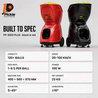 Lanceur de balles automatique pour pickleball, capacité de 120 balles, vitesse de 20 à 100 km/h, contrôle par application, réglage du débit pour l'entraînement sur le terrain - PP8001
