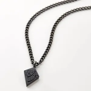 Arabic Islamic Stainless Steel Kite Runner A Thousand Times Over Dari Necklace Men new design jewelry wholesale bulk design