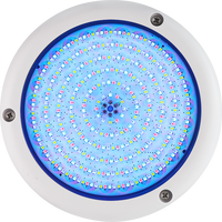 Lumière de piscine RGB étanche IP68 avec télécommande, écran LED, 12W/18W AC/DC12V pour piscine intérieure/extérieure