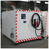 Distributeur de carburant portable en acier pour essence et diesel avec moteur et pompe, station de ravitaillement mobile 1000-5000L