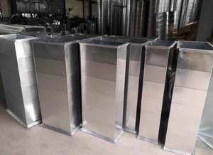 Tùy chỉnh chuyên nghiệp tấm kim loại chế tạo dịch vụ mạ kẽm thép vuông vuông hình chữ nhật ống dẫn khí - Product Image 3