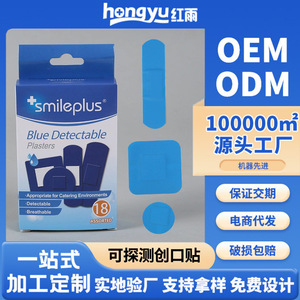 smileplus cross-border blue metallic absorbent <b>waterproof</b> <b>pad</b>, hotel chef's hemostatic adhesive bandage. - Product Image 2