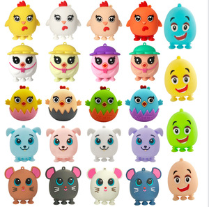 Jouets à succion animaux en silicone 3D éducatifs Mingge pour cadeaux de fête pour enfants, rembourrages de sacs cadeaux et de piñatas - Product Image 1