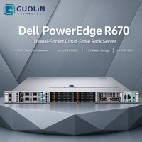 Serveur en rack DELL PowerEdge R670 1U, serveur en rack haute densité pour la mise à niveau de l'infrastructure informatique et l'extension des activités commerciales