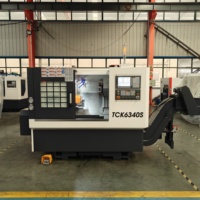 Tournage CNC TCK6340S Mini – Tour à banc incliné 2+2 axes avec services de fraisage et usinage, outil électrique, axe Y, mandrin à pinces, tour à frein