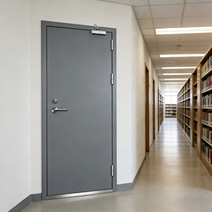 Puerta Cortafuego de Acero con Pintura al Agua, Diseño Personalizado, Garantía de 2 Años, Precio de Fábrica, Marca <span class=keywords><strong>Binbin</strong></span>, para Escuelas, Centros Comerciales y Pasillos - Product Image 4
