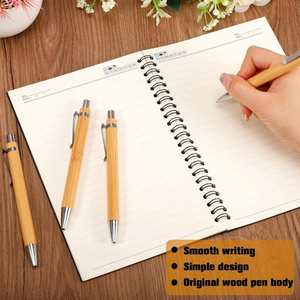 ปากกาลูกลื่นไม้ไผ่รีไซเคิล เป็นมิตรกับสิ่งแวดล้อม พร้อมหน้าจอสัมผัส  รับทำโลโก้ตามสั่ง - Product Image 4