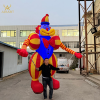 Poupée Clown Gonflable Publicitaire Personnalisée de 3m de Haut pour Activité de Défilé de Cirque