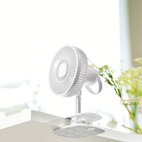 2026 ventilateur à pince pliable avec télécommande Rotation détachable comme ventilateur suspendu LED veilleuse pour bureau chambre bureau Camping
