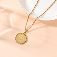 Collar de Joyería de Moda con Colgante de Acero Inoxidable con Caligrafía Árabe Islámica de Alta Calidad, Sun Asmaul Husna, para Hombre y Mujer, Venta al por Mayor