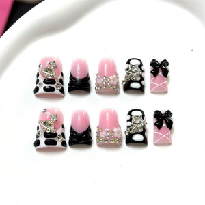 Luxury Acrylic Press On Nails Press on Toenails Handmade Duck Nails Thickened False Nails 3D Reusable False Nails - Product Image 3