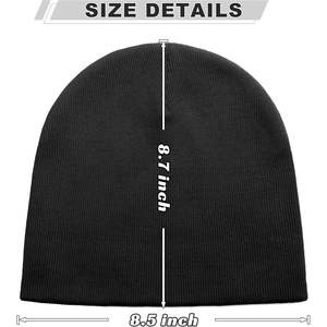Gorro de Punto Unisex de Algodón, 52-58cm, Gorro de Invierno para Hombre y Mujer, Gorro Cálido Informal - Product Image 5