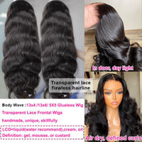 Perruques en cheveux humains bruts pour femmes noires, ondulées, sans colle, avec dentelle frontale, vente en gros de produits capillaires pour coiffure – Fournisseur de choix