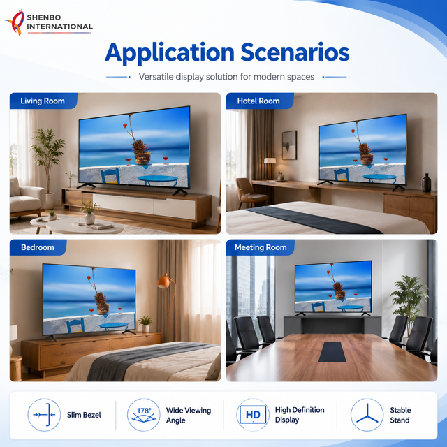 Large Screen Smart Television 65 Inch 4K LED TV With Android System for Living Room Home Theater and Business Use