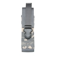 Pochette multifonctionnelle extensible pour lampe de poche avec système Molle, en nylon, pour les sports de plein air