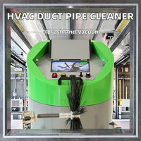 Nettoyeur de conduits de ventilation centralisée, brosse rotative, aspirateur pour le nettoyage des conduits HVAC