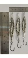 Señuelo de Pesca Tipo Cuchara, de Acero Inoxidable, con Doble Cadena Plana, Giratorio, de 7g, 9g, 11g, para Pesca de Fondo