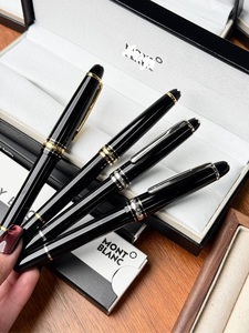 Juego de bolígrafo de pluma estilográfica de plástico Premium de lujo clásico, ancho de escritura de 1,0mm, diseño cónico elegante en oro y plata - Product Image 6