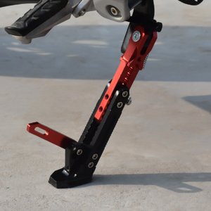 Béquille latérale de moto <span class=keywords><strong>en</strong></span> alliage <span class=keywords><strong>d</strong></span>'aluminium CNC réglable RSP, support de béquille, patin antidérapant, capacité de 300 kg, moto - Product Image 3