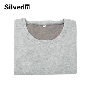 Logo personnalisé protection Emf Blindage Bloquant Hommes t-shirt Avec Fibre Argent Pur - Product Image 2