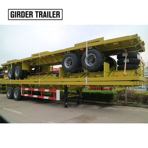 Precio bajo Tri-axle 40ft Skeleton Gooseneck Container Chasis Skeletal Trailer Flatbed Trailer para Container Flatbed Traile - Product Image 3