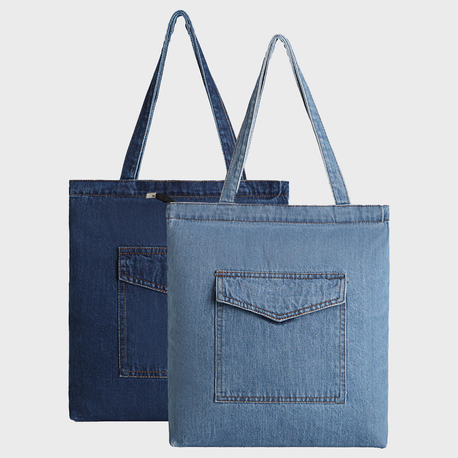 Premium et pratique personnalisé denim sac fourre-tout