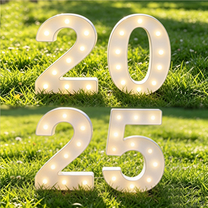 Décoration de fête d'anniversaire, grandes lettres et chiffres LED, métal, extérieur, géants, 3 pieds, 4 pieds, lettres et chiffres lumineux géants pour <span class=keywords><strong>location</strong></span> de fête - Product Image 6