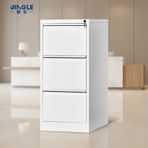 Archivador Metálico Estrecho al por Mayor con Cerradura de Llave, Archivador Pequeño de Acero de 3 Cajones para Debajo del Escritorio, Armario de Almacenamiento de Documentos - Product Image 1