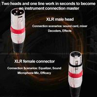 Câble audio XLR 3 broches de 1,5 m, mâle vers femelle, blindé et équilibré, coloré, pour scène, studio d'enregistrement, KTV - Vente en gros