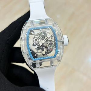 Montres mécaniques de sport de haute qualité à la mode avec boîtier en cristal bleu - Product Image 4