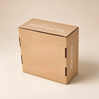 Boîte en carton ondulé personnalisée pour l'expédition de kits d'abonnement, emballage pliable pour petites entreprises