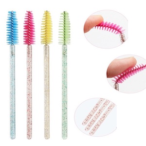 แปรงปัดขนตาแบบใช้แล้วทิ้ง 50 ชิ้น คริสตัลสีสันสวยงาม สำหรับปัดมาสคาร่า - Product Image 6