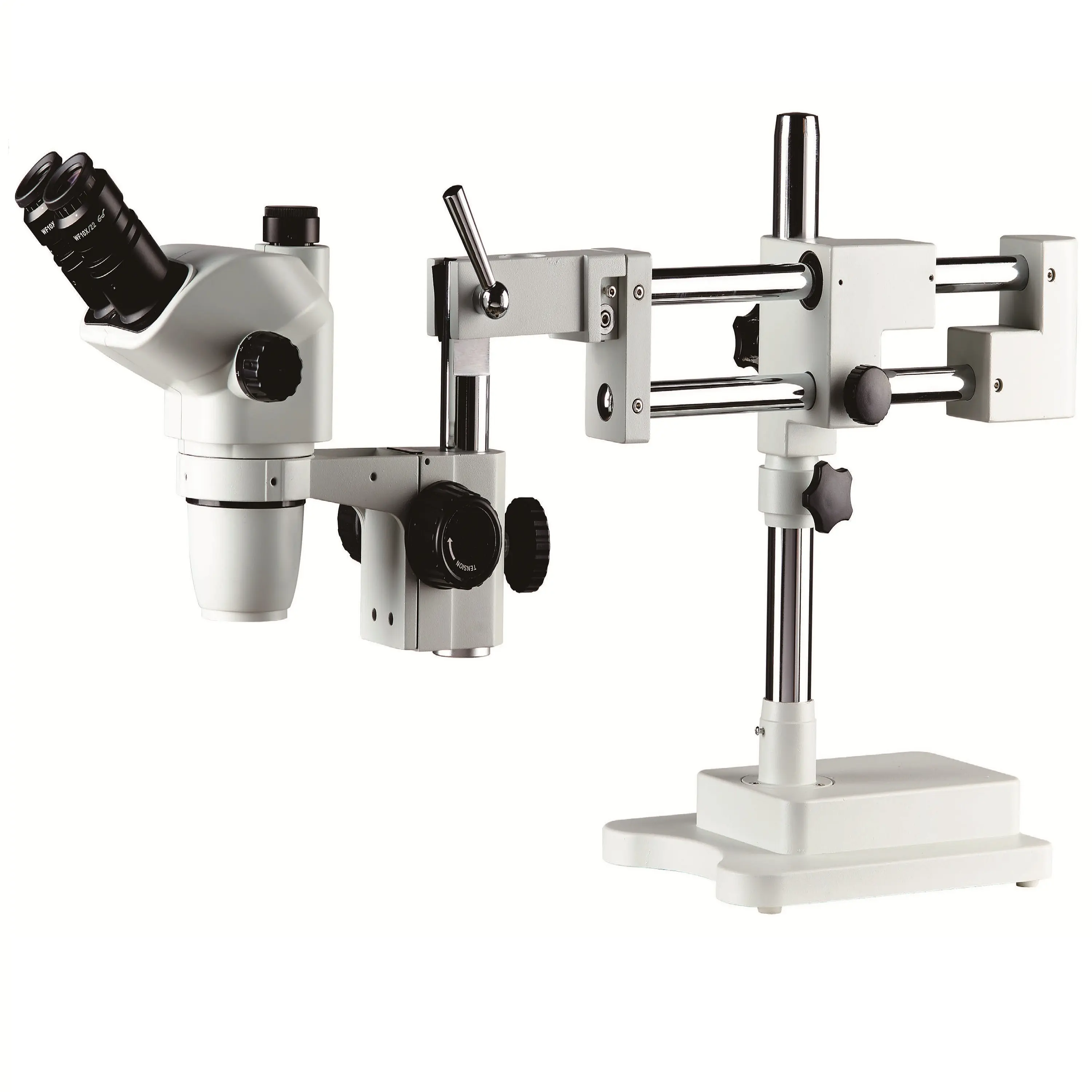 BestScope-Microscopio estéreo con zoom trinocular, soporte universal de doble brazo, para reparación de placa de circuito