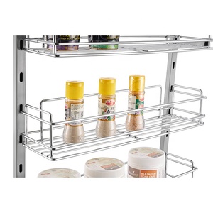 Panier de rangement pliable en métal à suspendre sur le côté du tiroir de cuisine - Product Image 4