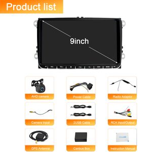 Lecteur multimédia de navigation Carplay 9 pouces 4 cœurs Radio DVD Android pour Passat B7 2010-2019 Carplay 2 Go + 64 Go Lecteur Android - Product Image 6