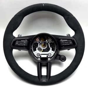 Volant en cuir véritable pour <span class=keywords><strong>Porsche</strong></span> 911 991 718 Cayenne Macan Panamera Taycan GT3 Carrera Boxster Cayman <span class=keywords><strong>Prix</strong></span> d'usine - Product Image 5