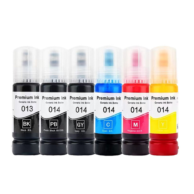 For 013 014 Full for Tank Compatible with for L8168/L8188 Printers 6 Color Pigment for 12 Months Warranty