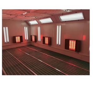 Cabine de peinture automobile de luxe 8m <span class=keywords><strong>X</strong></span> 4.3m avec chauffage électrique et brûleur diesel 36kw Puissance certifiée CE/CCC - Product Image 4