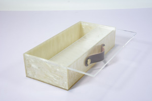 Caja de Almacenamiento de Mahjong Apeco, Moderna y de Lujo, en Acrílico, con Asas, Ecológica, Resistente, Portátil, de Gran Capacidad, Organizador de Accesorios - Product Image 6
